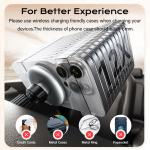 Stylish And Durable Metal Magnetic Car Phone Holder Wireless Charger With
