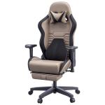 Mute PU Wheel Racing Gaming Chair with Ergonomics Lumbar Support and Mail
