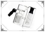 Glass Ashcatchers Showerhead With 6 Tree Arms Percs Black Ash Catcher