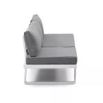 Aluminum Frame Patio Set AJUNION Modern Outdoor Furniture Daybed Sectional