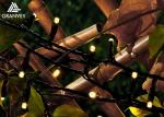 12M Multi Colored Outdoor String Lights Round Bulbs , Decorative Hanging Lights