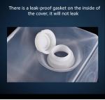 Support Room Space Selection Clear Folding Transparent Food Grade Plastic Bucket