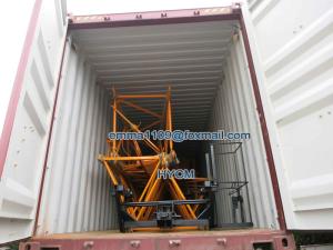 China QTZ50(5010) Cat Head Tower Crane 4tons Double Slewing For Export factory
