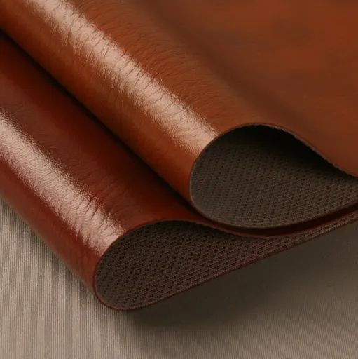 China Textile Microfiber Leather Fabric Elastic Faux Leather Polyurethane Fabric factory