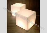 Multi Colors LED Cube Chair For Bars , Outdoor Area UV Resistant Light Up Cube