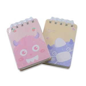 Mini Notebook with Cute Cartoon Print Customized Elastic Kawaii Student