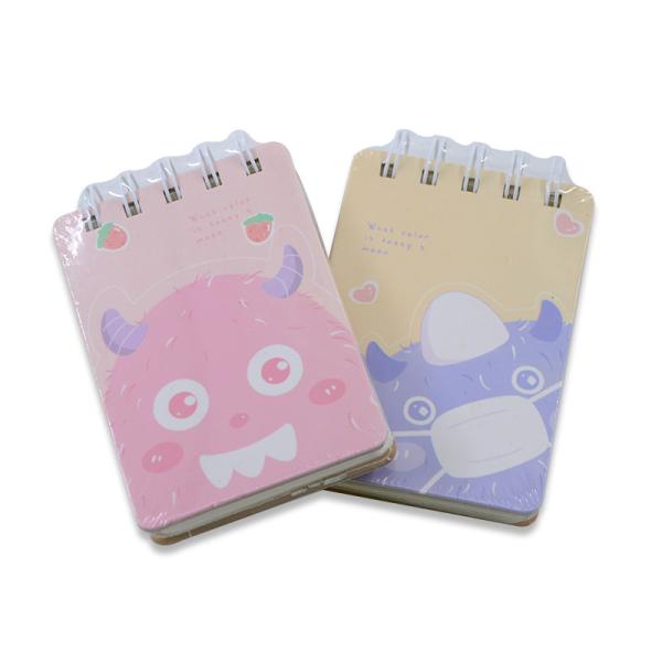 Mini Notebook with Cute Cartoon Print Customized Elastic Kawaii Student