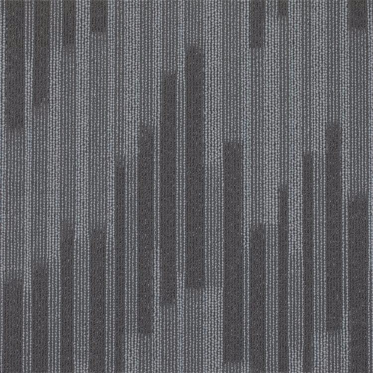Striped 100%solution dyed Invista Nylon 6 carpet tile