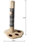 MDF Wooden Cat Scratching Poles Textured Scratching Surface Satisfy Cats' Needs