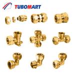 Chrome Plated Brass Pex Compression Fittings For Plumbing Systems