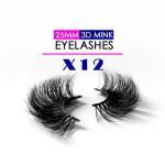 Soft Black False Eyelashes , Customized Long Lasting Individual Eyelashes