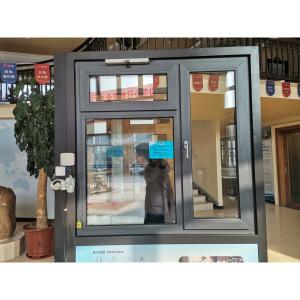 China Customized Anthracite Sash Tilt And Turn UPVC Window Tempered Double Glass factory