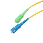 Single Mode SC To SC Fiber Patch Cord FTTH Leather Jumper