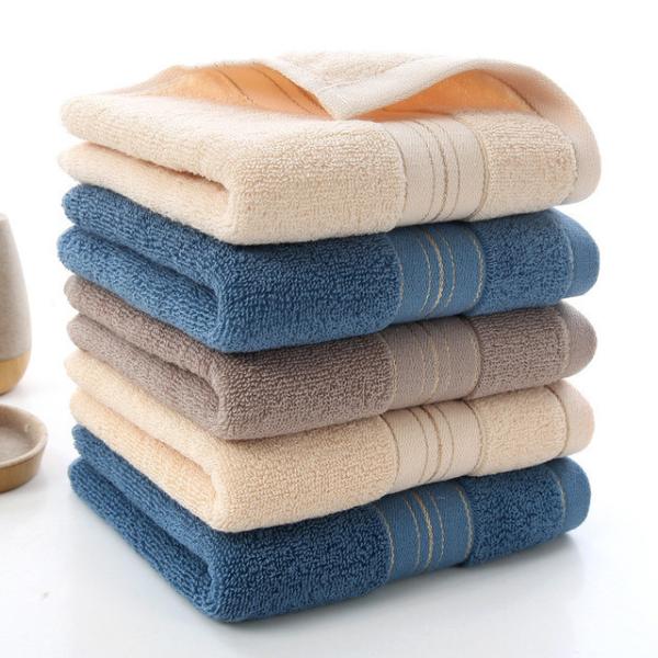 Golden Washable Household Towel made of 100% Cotton for Quick Drying and