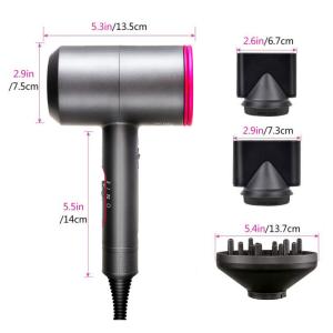 China 29cm 1800W 3 Magnetic Attachments Professional Ionic Hair Dryer factory