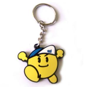 China PVC keychain/ rubber keychain with custom logo factory