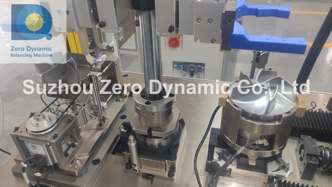 Two Station Vertical Power Tool Impeller Drilling Balancing Machine