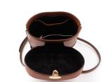 Simple wild retro leather bucket bag leather shoulder bag diagonal female