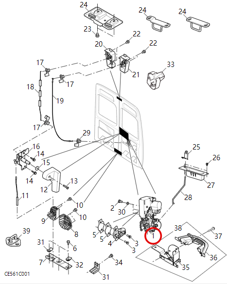Car Door Switch and Latch for MAXUS EV80/FCV80/RV80B/V80 OE NO. C00367633 C00002344