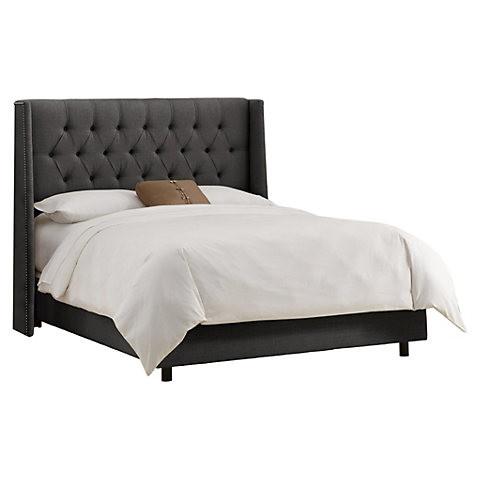 hotel chesterfield high back designer french style antique king upholstered bed