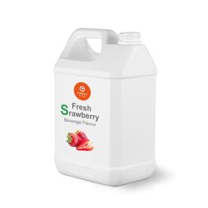 China Fresh Strawberry Flavor Beverage Additives Liquid Fruit Flavour For Drinks Sour And Sweet factory