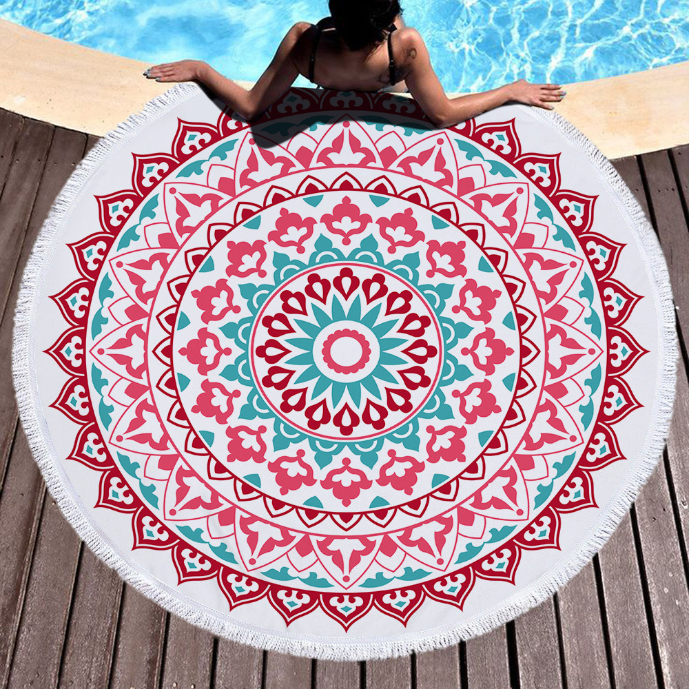High Absorption Capacity Woven Beach Towel Ideal for Home Hotel Sport Travel and Gift