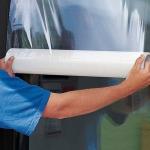 Temporary Window Glass Adhesive Protective Film In 100mm - 1800mm Width