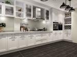 Fadior European Style U-Shaped Layout Stainless Steel Kitchen Cabinets With