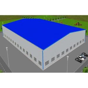 China Q345B Steel Customized Prefabricated Commercial Buildings Industrial Wide Span Steel Warehouse factory