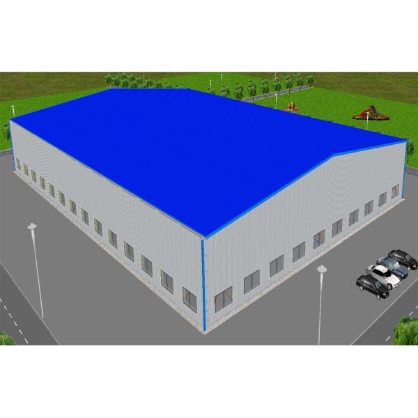 Q345B Steel Customized Prefabricated Commercial Buildings Industrial Wide Span