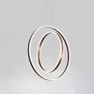 China Acrylic Nordic Light Fixture Luxury Dimmable Round Hanging Drop Led Lighting factory