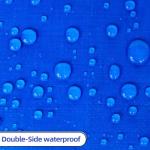 Heavy Weight PE Tarpaulin Fabric Tarp With Eyelets Blue Dust Resistant Boat