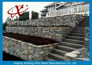China Cage Rock Gabion Wire Mesh , Containment Pvc Coated Gabion Baskets factory