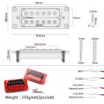Humbucker Double Coil Pickups Guitar Pickup Set Ceramic Wax Basin LP Standard