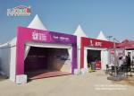 Double Decker Exhibiiton Event High Peak Tents With Glass ABS Walls