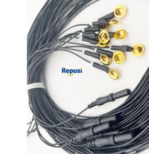 China Reusable EEG Cup Electrodes with Gold Plating and 3m Cable factory