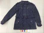 1858 Men's pu fashion long jacket coat stock