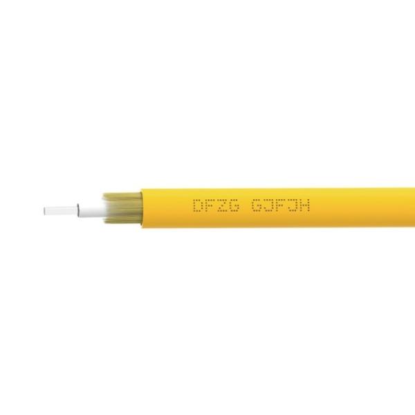 Indoor FTTH Waterproof Single Core Fiber Optic Cable GJFJV/H with and Flame