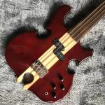 Custom ALEMBIC Style 4 Strings Bass Guitar Neck Through Body Cut Bottom Heart