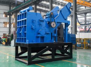 China FEVER 1t/H 55kw Blue Car Metal Crusher Machine Easy Operation factory