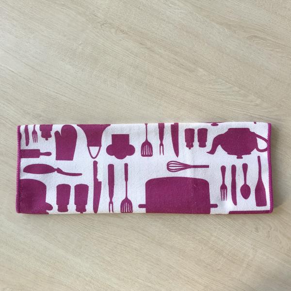 Single size printed polular microfiber dry water wipes OEM supplier with good