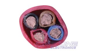 China Plenum PVC Shielded Fire Alarm Cable 18 AWG 4C Solid Copper Conductor factory