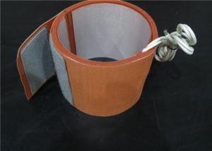 China High Strength Flexible Silicone Heaters , Oil Drum Heater With Thermostat factory