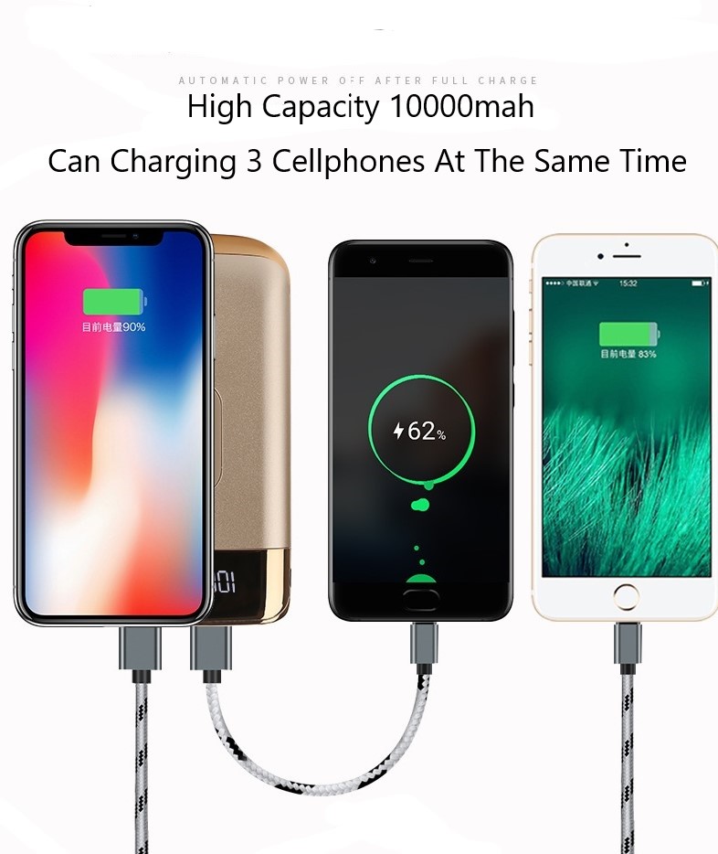 Luxos 10000mAh 5V2A Double Usb Wireless Powerbanks UN38.3