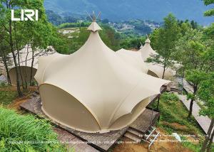 China Multi Functional Outdoor Indiana Tent With High Peak Tents For Resort Or Glamping factory
