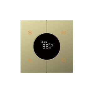 China Plastic Smart Thermostat Zigbee Knob Style Black / Champagne / Grey factory