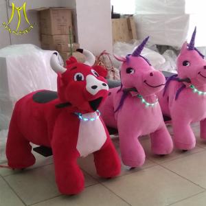 China Hansel kids rides motorcycle for sale amusement ride hot plush stuffed safari animal factory