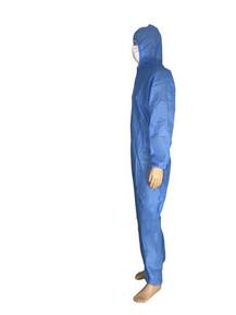 China Liquid Resistant Disposable Isolation Gowns Safety Protective Clothing Dark Blue factory