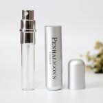 aluminum shuck inside glass bottle perfume spray bottles refillable 8 ml
