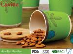 Garden Pattern Bamboo Fiber Storage Box , Food Grade Material Coloured Storage